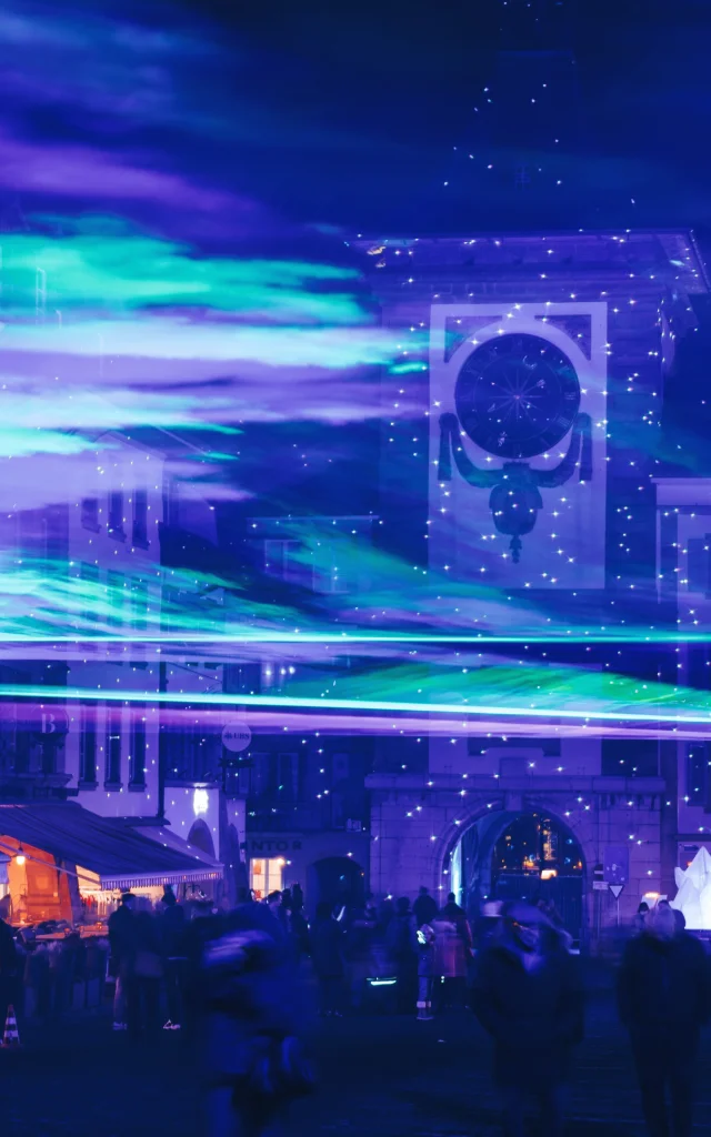 Projection Aurore Boreale Place Carrega Bonifacio Festi Lumi Sebastien.kottelat